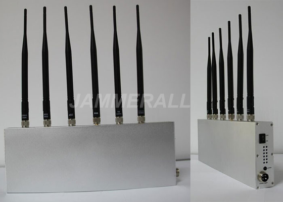 Inibidor do sinal do telefone celular de 6 antenas, 3G poderoso/jammer sinal de WiFi