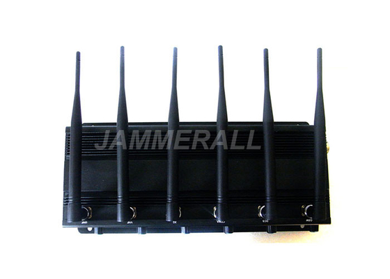 15 antenas ajustáveis do jammer 6 do sinal do poder superior de W datilografam para WiFi/GPS