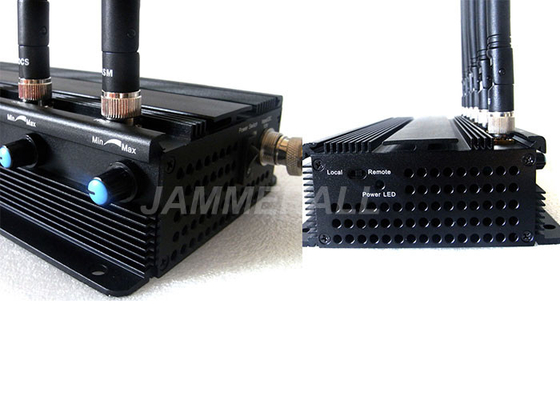 Jammer ajustável do sinal do telefone 3G de 4G células com as 6 antenas poderosas