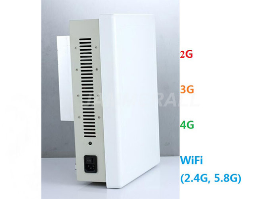 Aparelho de interferência poderoso do sinal do telefone de 4G células do Desktop 3G com antena incorporado