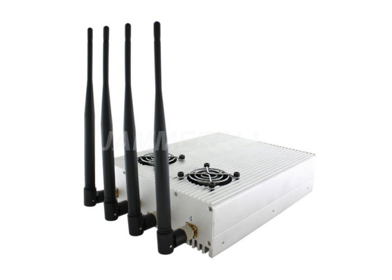 4 adaptadores da alimentação CA do jammer do sinal do telefone de 3G células do Desktop das faixas com bom sistema de refrigeração