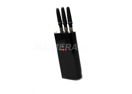 qualidade  3 Antennas Portable Cell Phone Jammer , Mini - Pocket Size Mobile Signal Jammer fábrica
