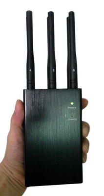 do jammer portátil do telefone celular do construtor de 3G 4G WiFi faixas selecionáveis 6 com adaptador da C.A.