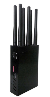 6 dos jammer portáteis 3G 4G GPS do sinal do telefone celular das antenas construtor selecionável 3W